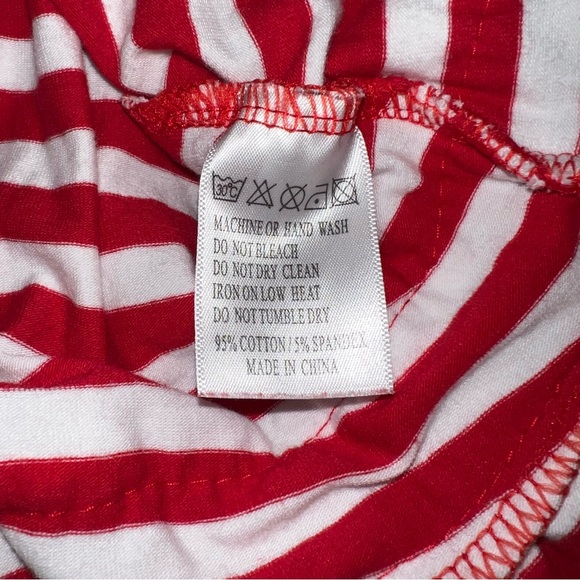 Red Ruffle Striped Dress - Picture 4 of 4